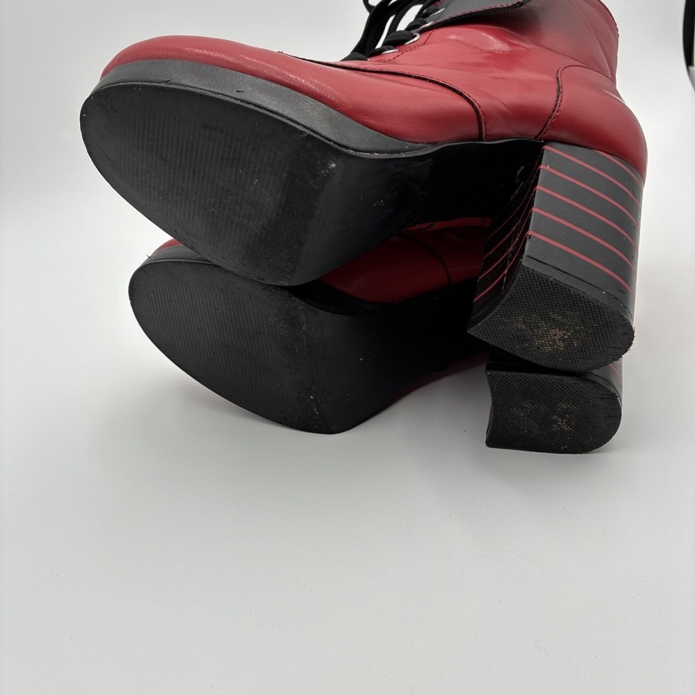 Hotel Transylvania Mavis Red Bat Wing Platform Boots FUN4051AD-6 Womens 6 - Picture 14 of 16